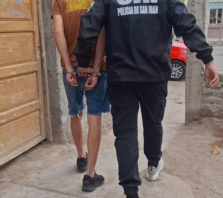 Cayó un sospechoso de cometer arrebatos armados en Capital y Santa Lucía