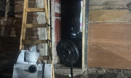 Lo atraparon en Rawson con una escalera y electrodomésticos de dudosa procedencia