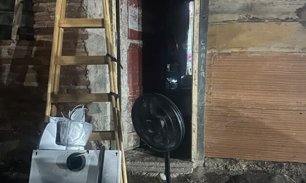 Lo atraparon en Rawson con una escalera y electrodomésticos de dudosa procedencia
