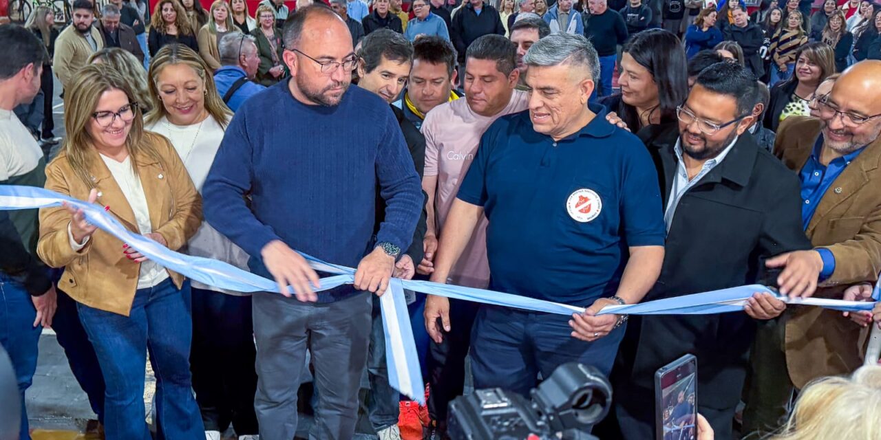 Rivadavia inauguró una cancha de bochas en el Club Sanjuanino Junior con fondos municipales