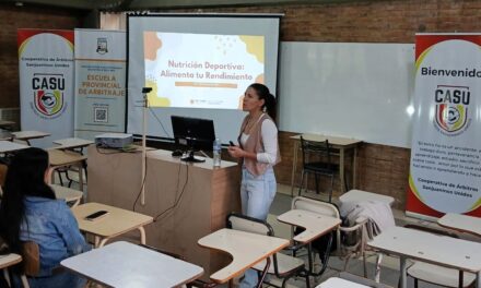 La Escuela Provincial de Árbitros se capacitó en nutrición deportiva y hábitos saludables