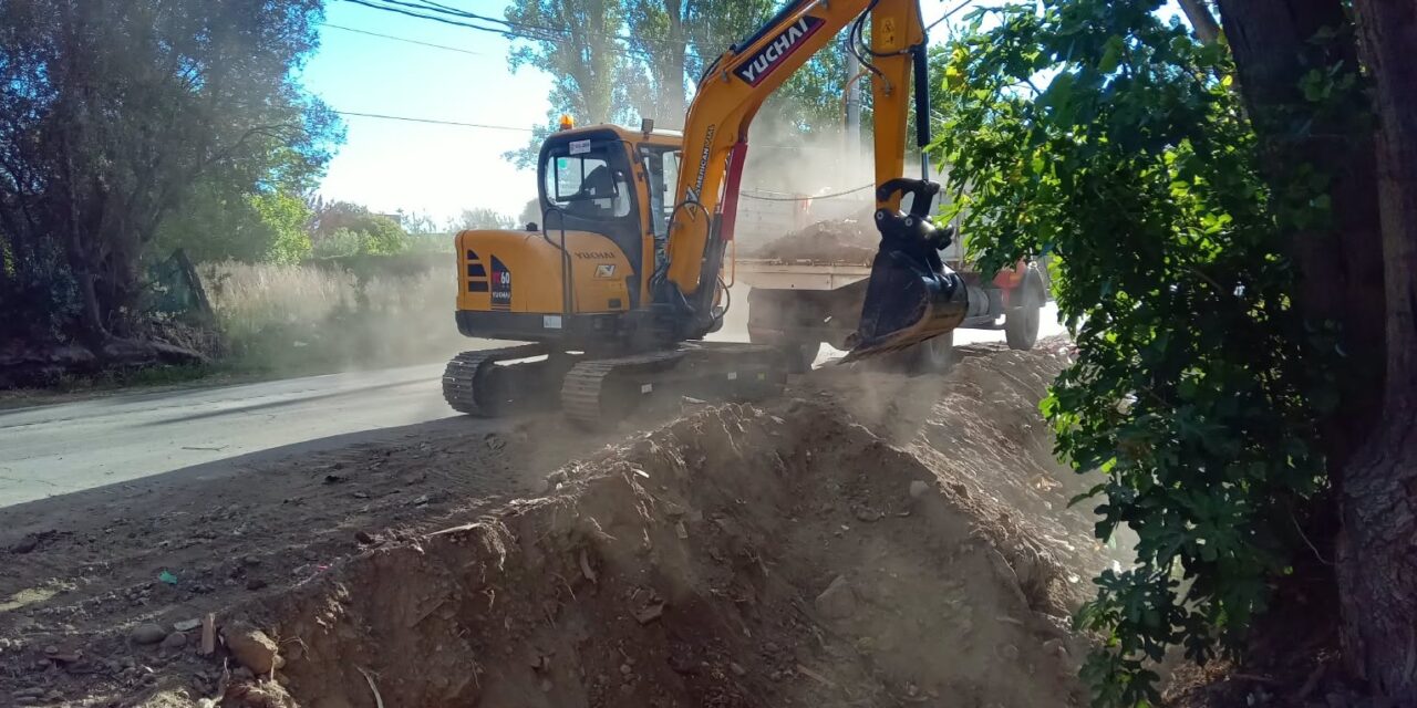 Avanzan obras para reducir el riesgo de inundaciones en Pocito y Santa Lucía