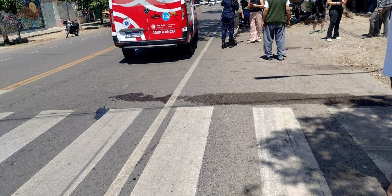 Tragedia en Rawson: un peatón murió tras ser atropellado por una moto en Paula Albarracín de Sarmiento
