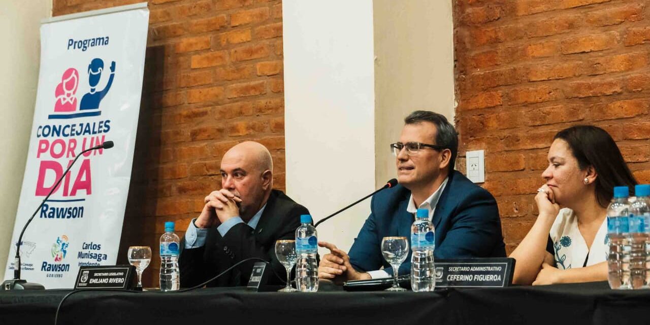 Rawson puso en marcha “Concejal por un Día” con 23 proyectos elaborados por estudiantes