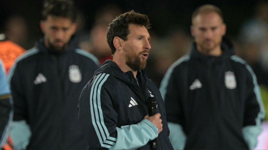 La emoción de Lionel Messi en su partido despedida de la Selección Argentina