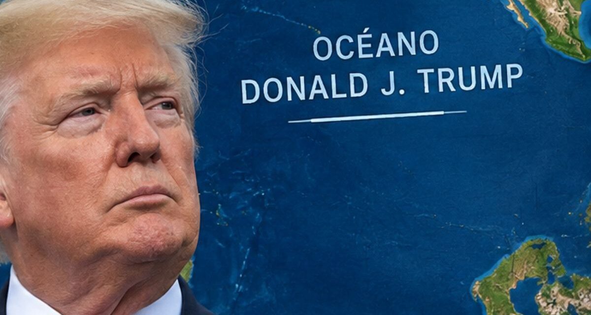 Ahora quiere rebautizar un océano y propuso ponerle su nombre