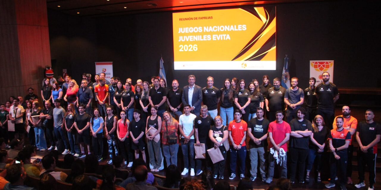 Una delegación de 415 representantes a los Juegos Nacionales Juveniles Evita 2026