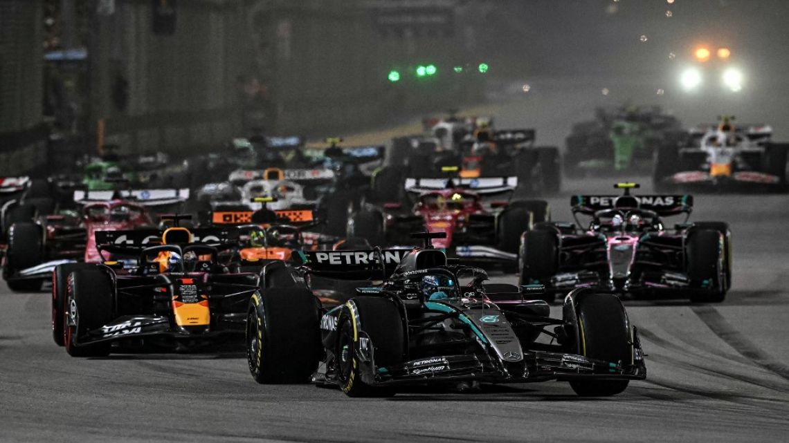 Franco Colapinto corre en el GP de Singapur: seguí el minuto a minuto