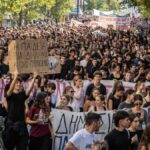 Grecia se sumó a las movilizaciones estudiantiles con reclamos en las calles
