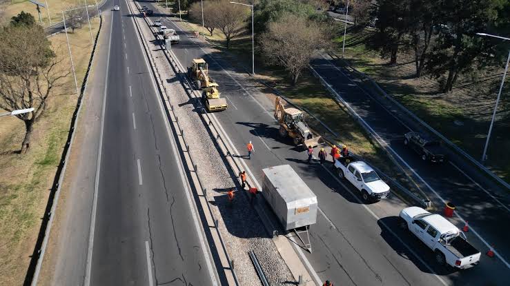 Ampliaron el corte en el anillo externo de Circunvalación por trabajos de repavimentación