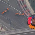 Lando Norris chocó a su compañero en la Sprint de Singapur y quedó expuesto por sus críticas a Colapinto