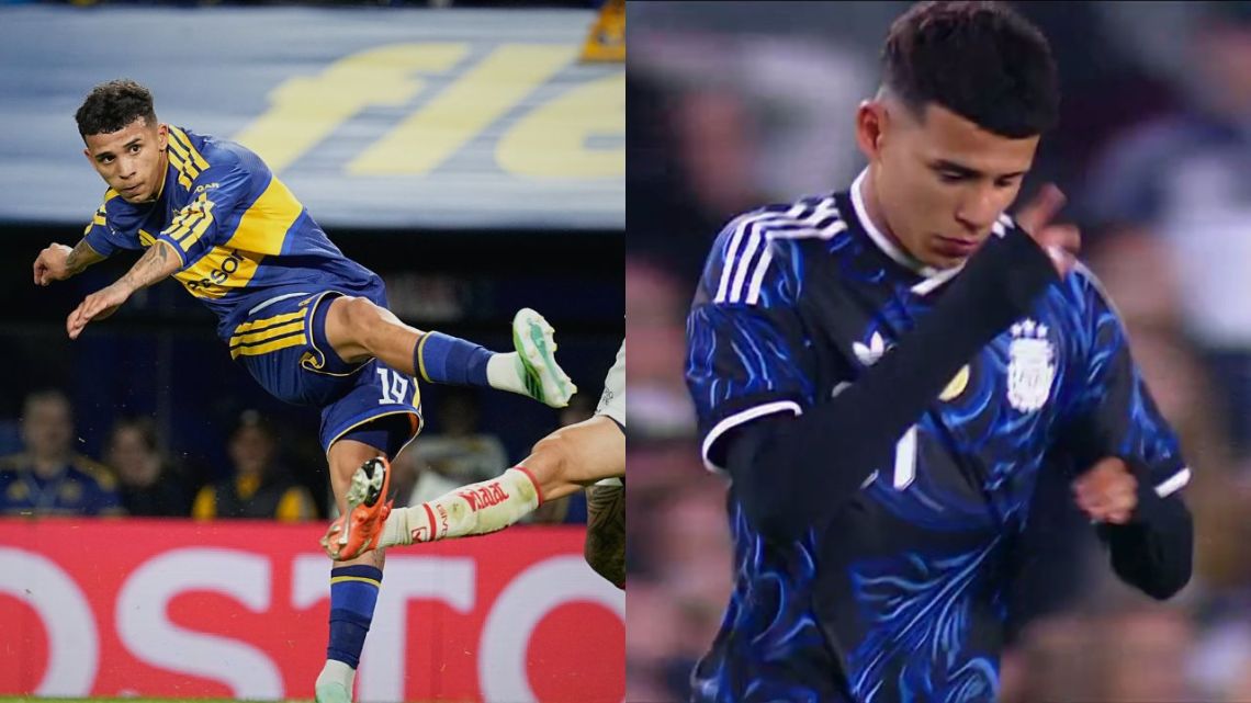 Leonel Flores jugó con Boca y menos de 24 horas después con la Selección Argentina