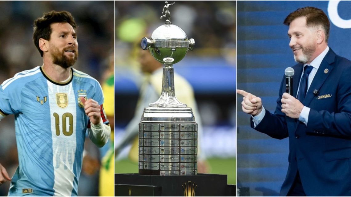 Alejandro Domínguez le propuso a Lionel Messi jugar la Copa Libertadores