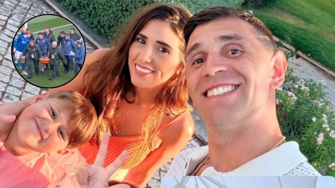 El mensaje de la esposa del Dibu Martínez que llevó tranquilidad tras el fuerte golpe