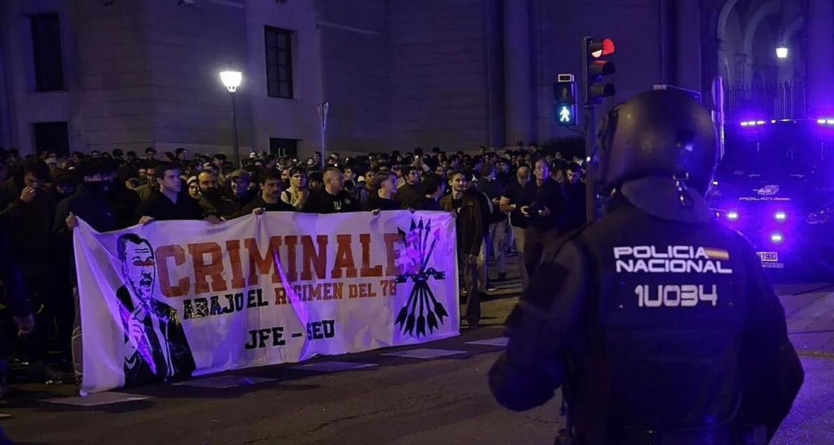 Una protesta frente al Ministerio de Transportes terminó con incidentes en Madrid