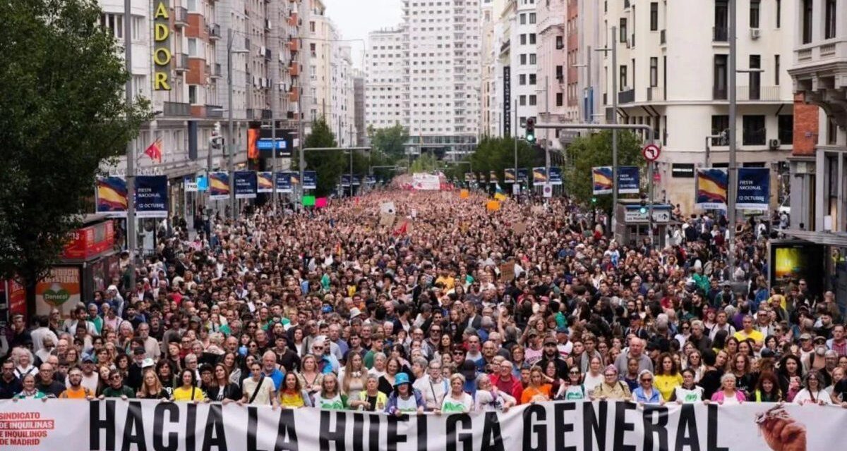 Manifestaciones en toda España exigen medidas urgentes por la crisis habitacional