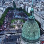 Las mejores imágenes de la Marcha Federal Universitaria frente al Congreso