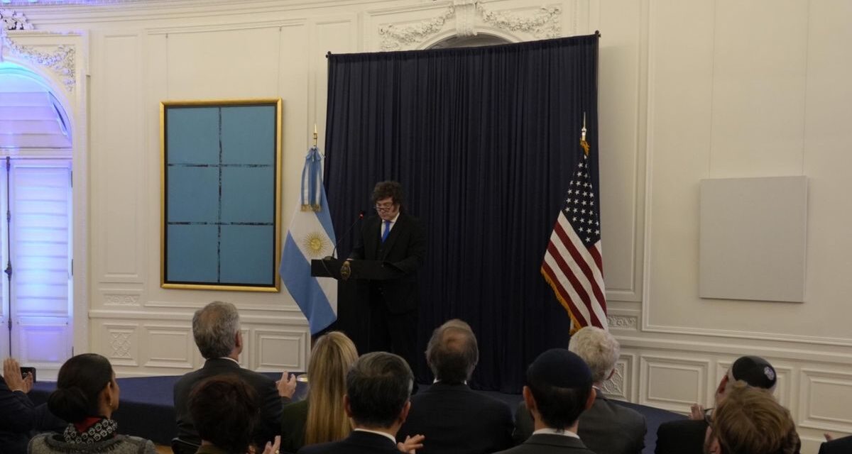 Javier Milei cerró su visita a EEUU con un acto contra el antisemitismo y prometió tolerancia cero