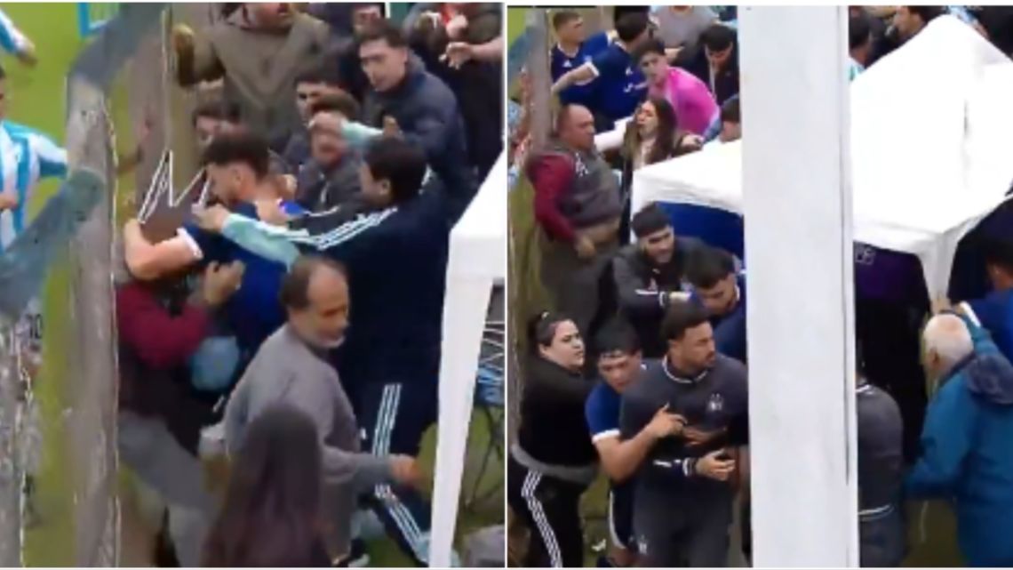 El partido de reserva entre Talleres y Atlético Tucumán terminó en una escandalosa batalla campal