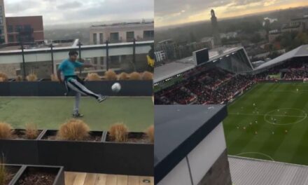 La Policía busca al hombre que lanzó una pelota de rugby durante el Brentford vs Liverpool