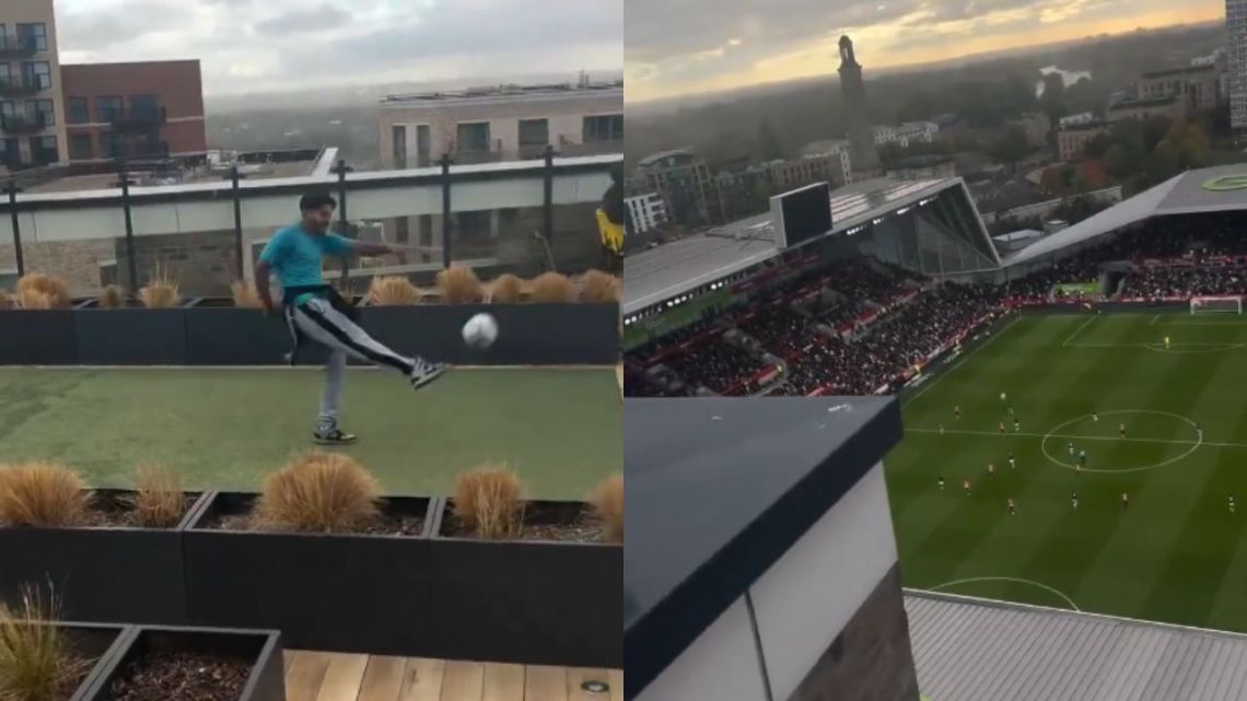 La Policía busca al hombre que lanzó una pelota de rugby durante el Brentford vs Liverpool