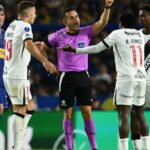 La insólita roja que sacó Piero Maza en Boca vs Vasco da Gama