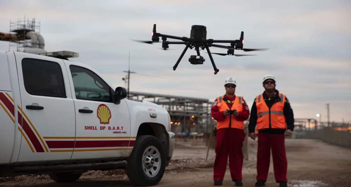 Shell usará drones en sus plataformas petroleras para reducir daños de huracanes